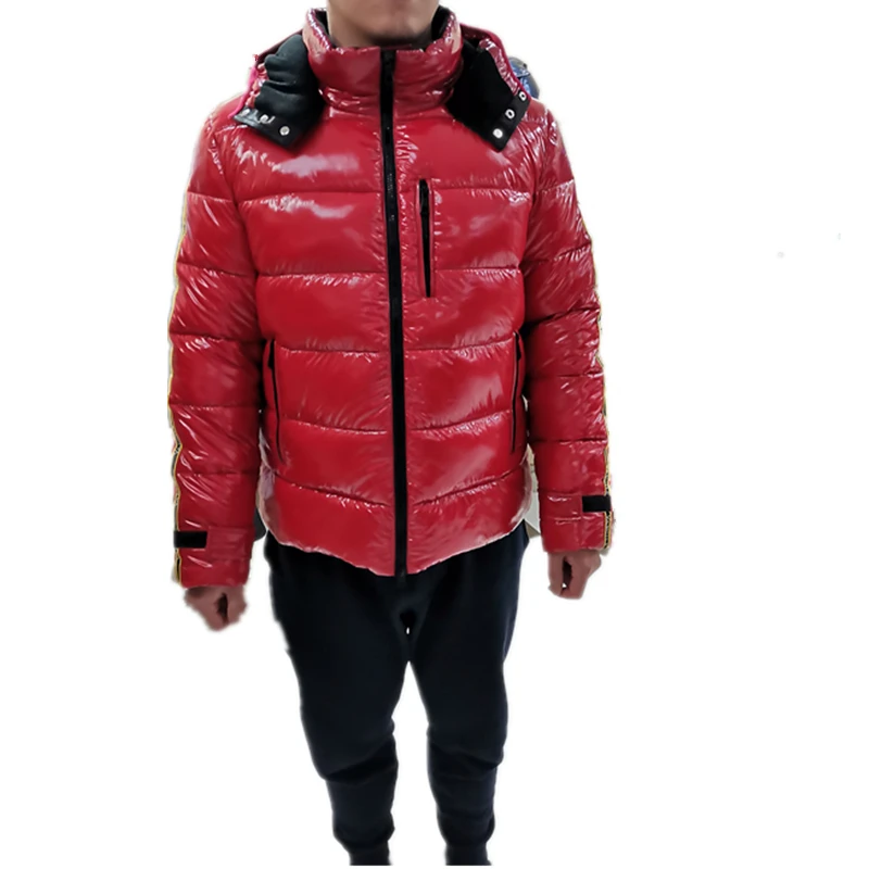 Горячая Распродажа 2022 дешевые блестящие зимние Пузырьковые куртки мужская куртка-бомбер из гусиного пуха пуховая
