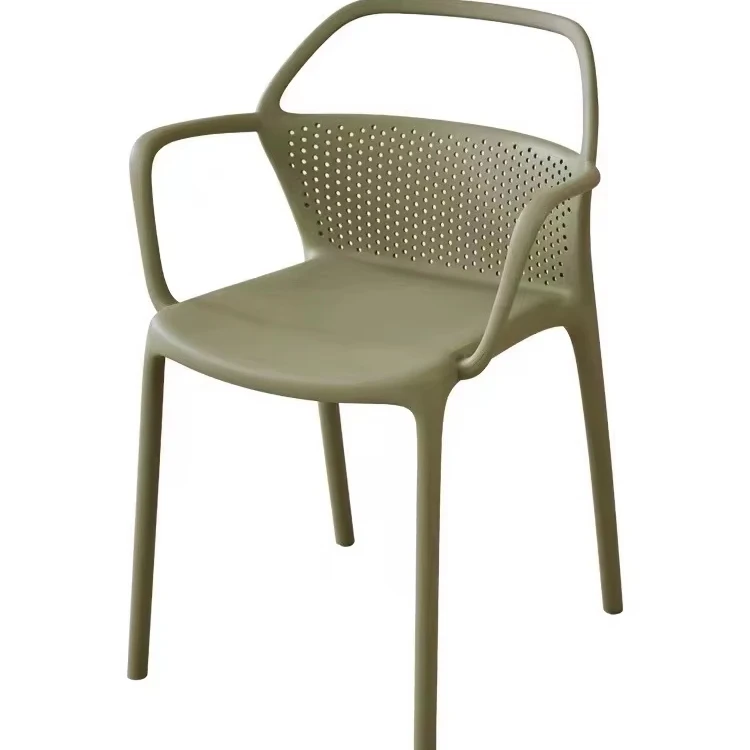 Cheap stackable plastic dining chair factory supply modern Leisure home restaurant hotel cafeteria outdoor garden armchair