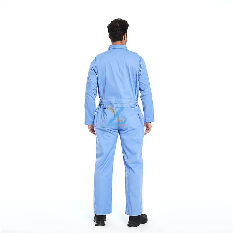Anti Static Acid Resistant Workwear 2 Zipper Working Agriculture Overalls Fr Coverall 100 Cotton Work Clothing