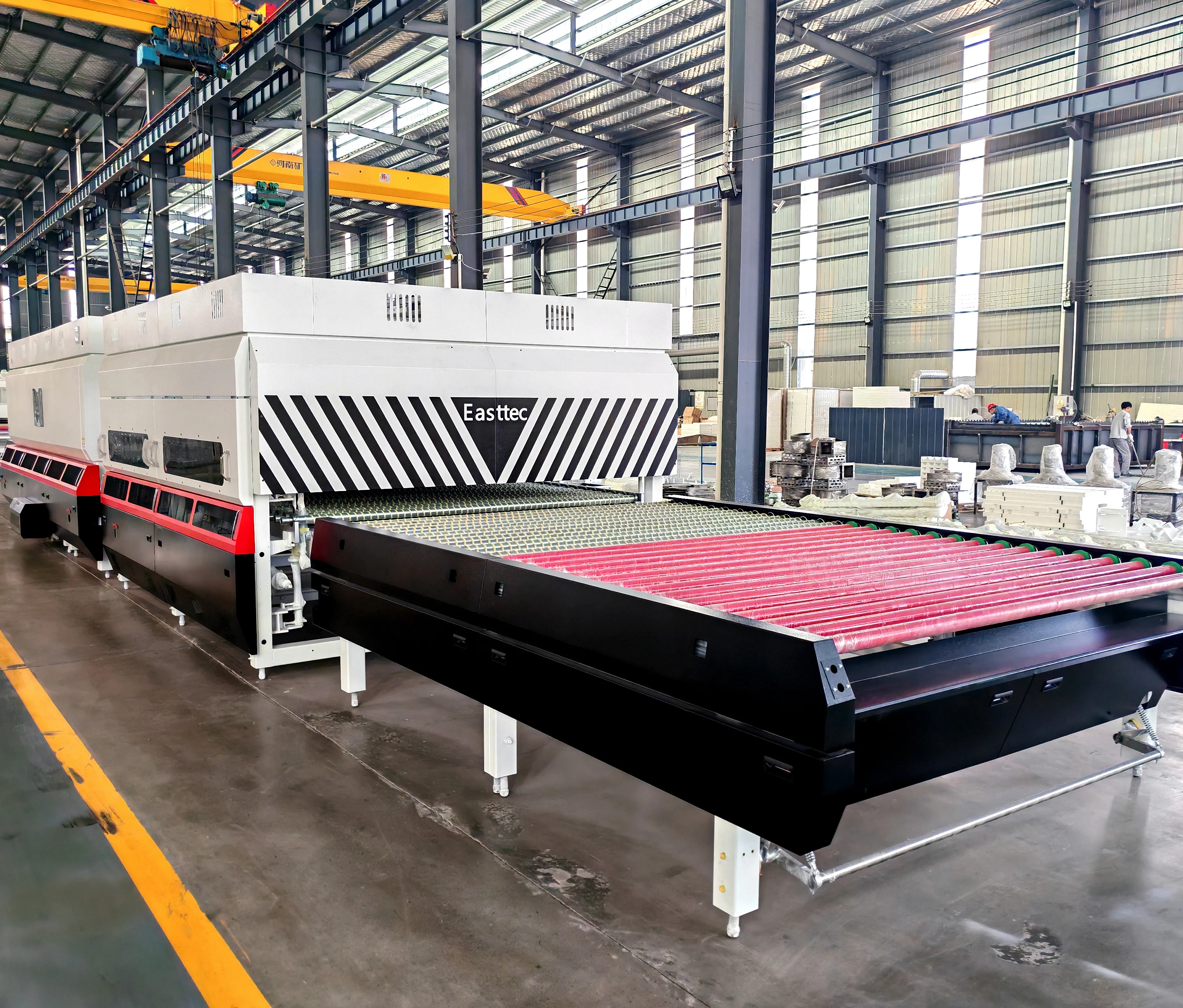 Genuine Glass Melting Furnace Tempering Machine Furniture Architecture Glass Mini Toughened Glass Plant