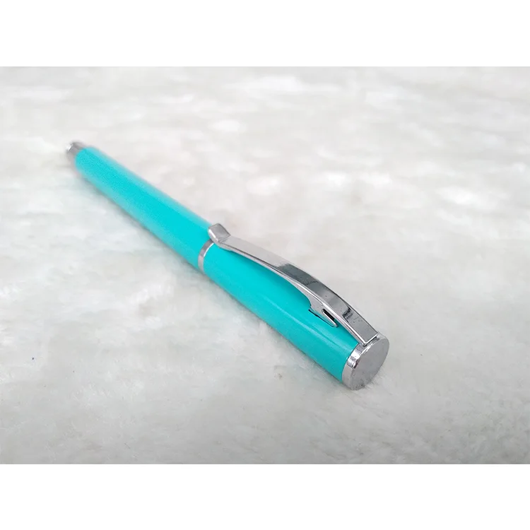 Best luxury metallic aluminum promotion  metal ballpoint pen with custom logo printed TWIST ACTION