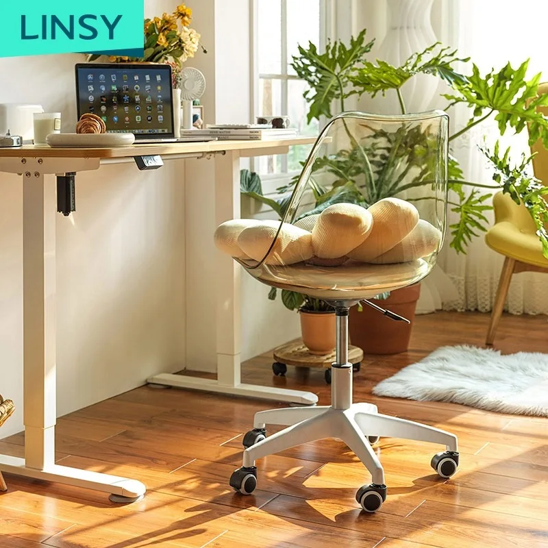 Linsy Manufacture Luxury Leather Chair Modern Swivel Ergonomic Comfortable Office Chair