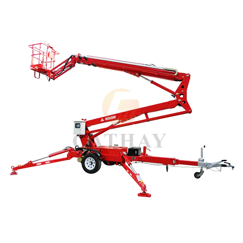 Tow Behind Small Boom Engine Cherry Picker Used