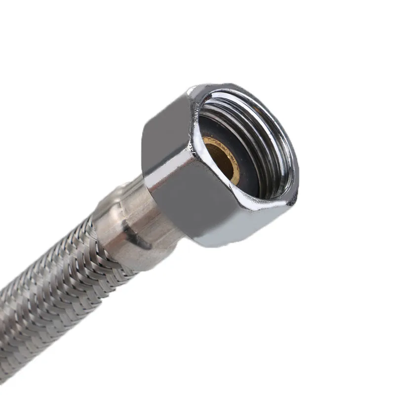 Shower Pipe 12inch Valve 202 SUS304 Stainless Steel Plumbing Hose Braided Explosion Proof Metal Flexible Hose