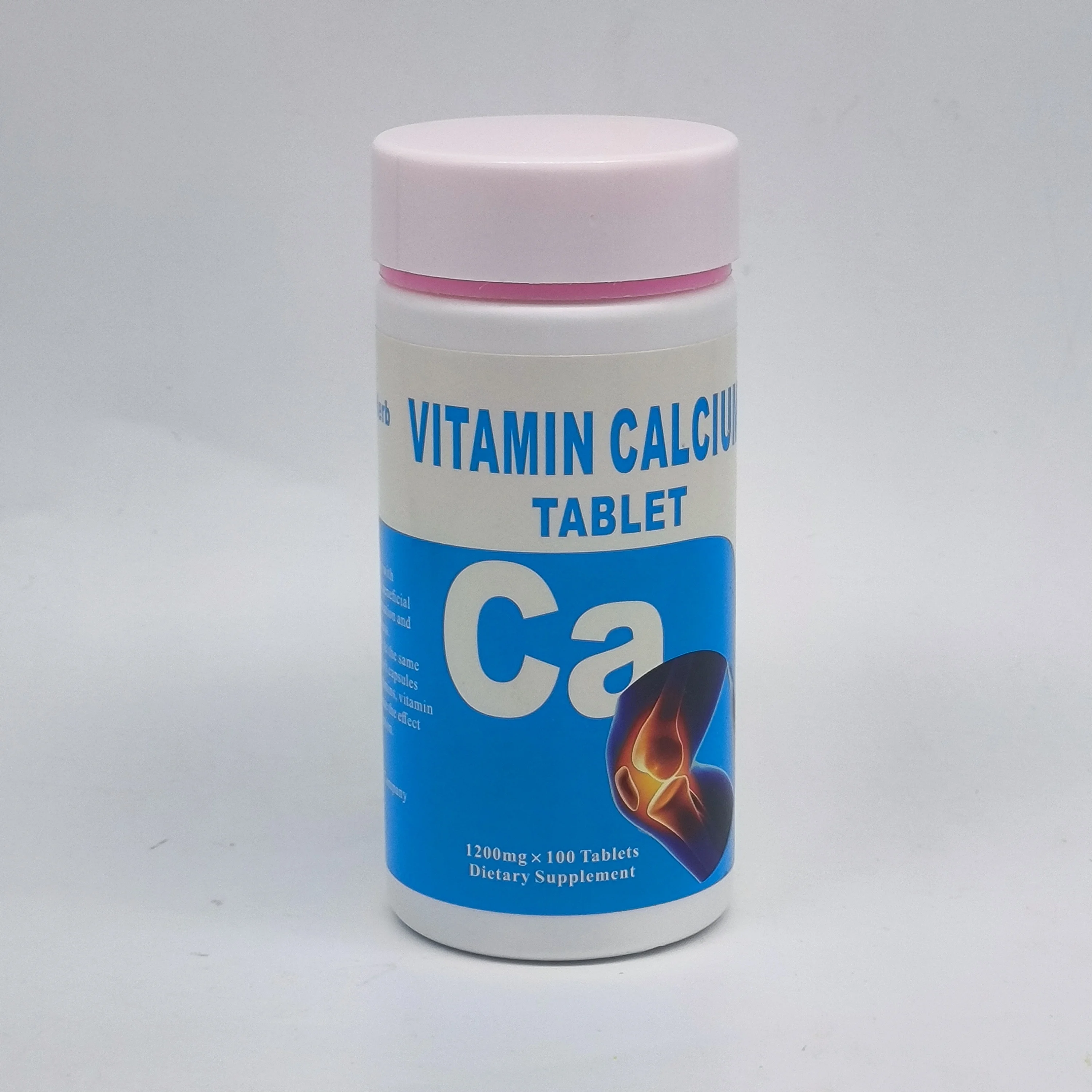 Private Label 1200mg Food Supplements Vitamin D3 Calcium Tablets