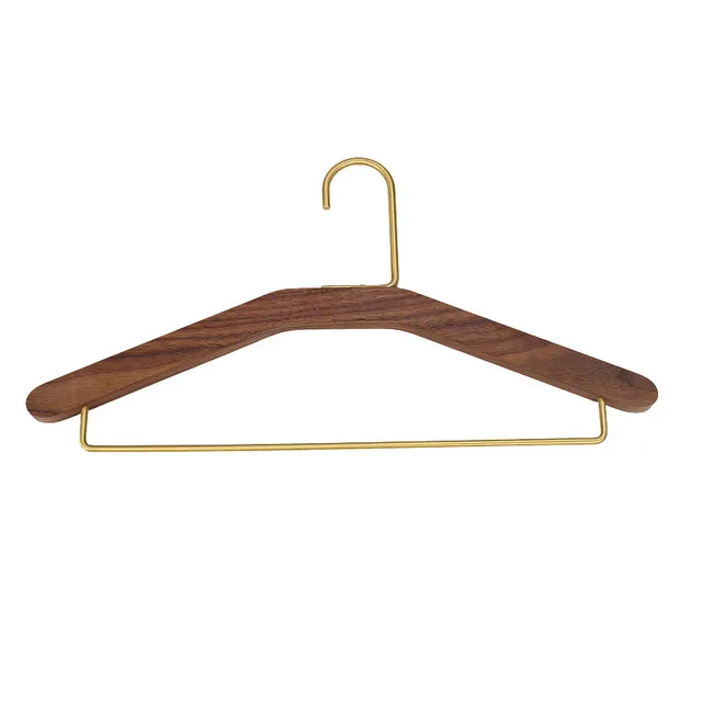 custom logo clothing pant shirt solid wood hangers men suit coat luxury non slip wooden hanger design for cloths