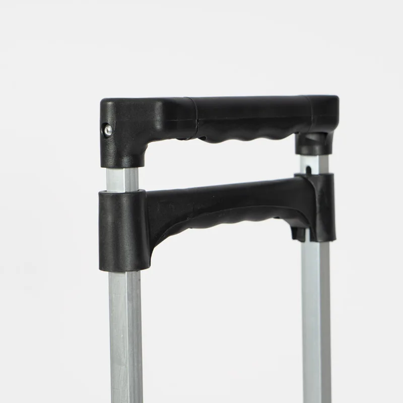 Manufacturer 6 Wheel Climbing Stairs Metal Portable Luggage Aluminum Folding Shopping Trolley