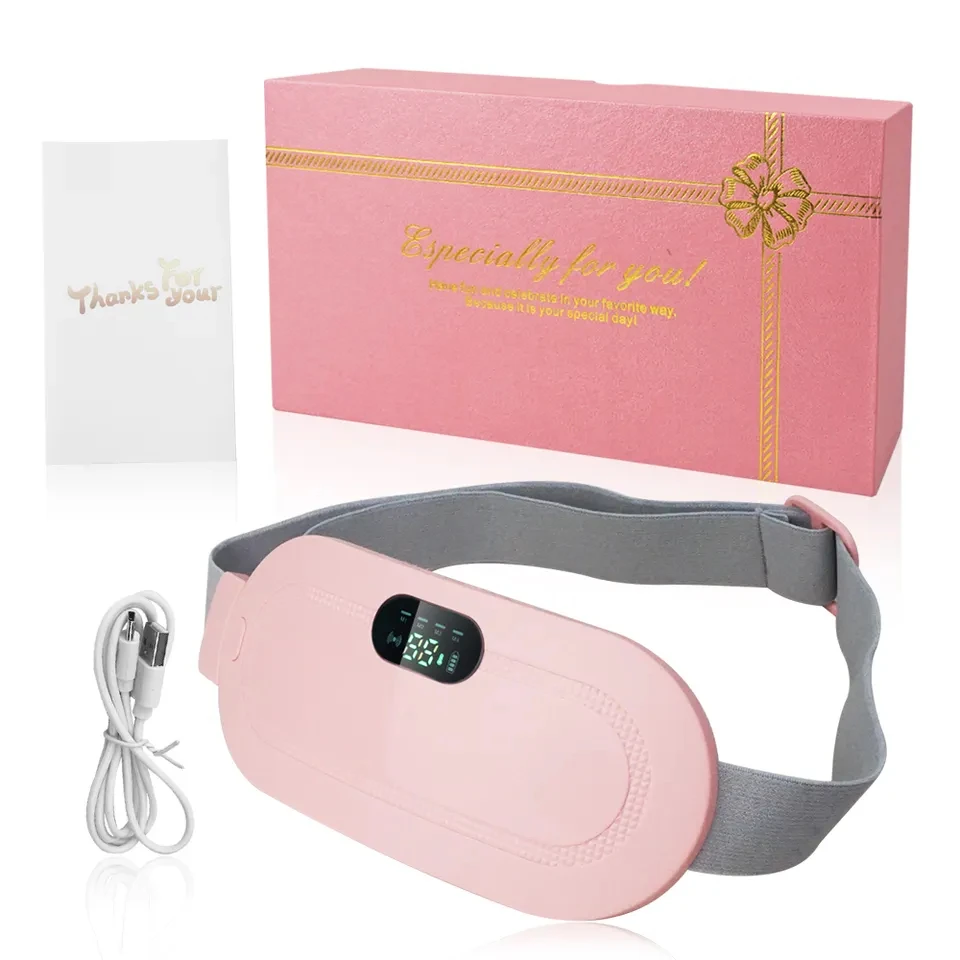 Women Cordless Smart Graphene Heating Belt Warm Palace Period Pain Relief Massager Heating Pads For Menstrual Cramps