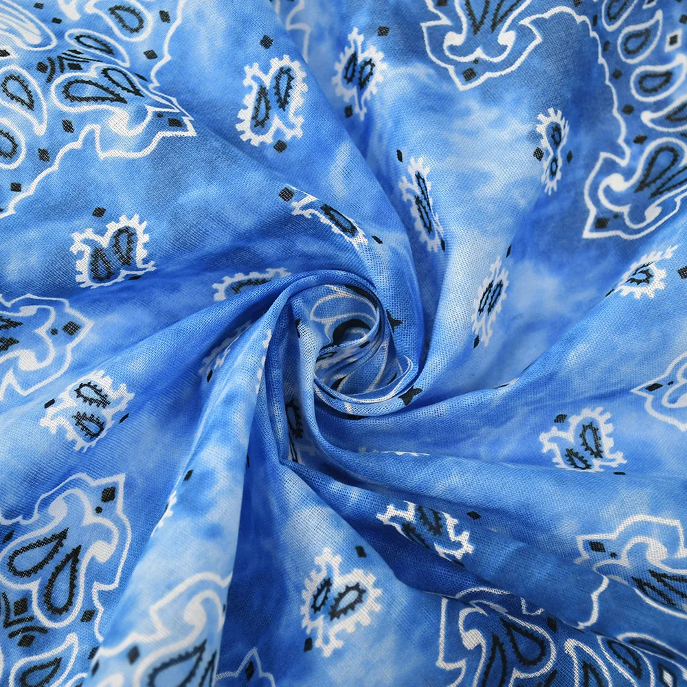 European and American cotton tie-dye cashew flower Paisley Magic turban Outdoor riding kerchief Hip Hop mask Hair tie