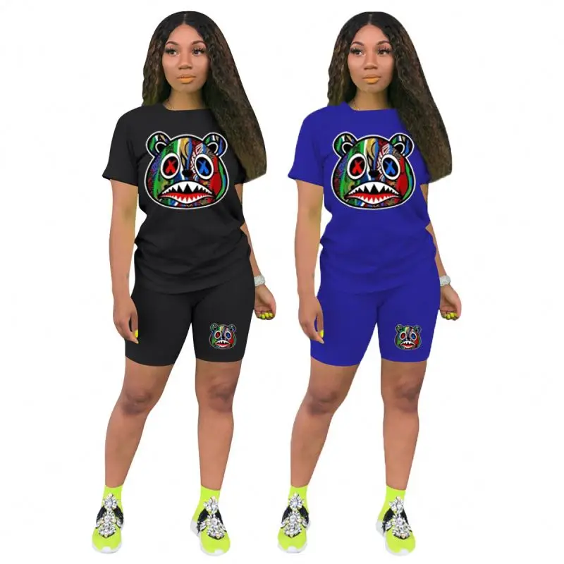 
Newly Released crop top two piece short set With Good Shop 