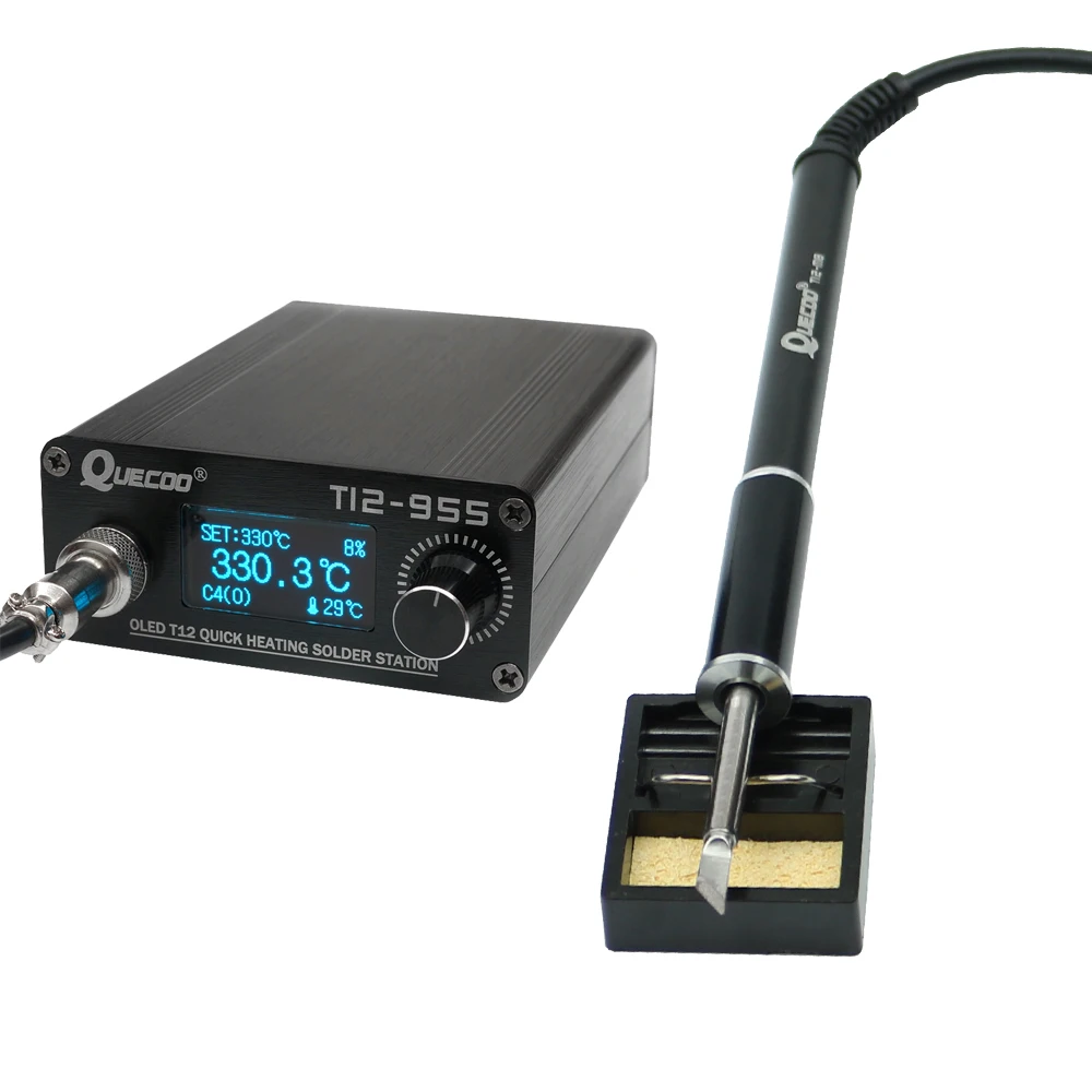  STM32 T12-955 паяльная станция электронная паяльник для подключения к 1 3 дюймовая цифровая припоя очищайте жало паяльника сварочный инструмент с M8