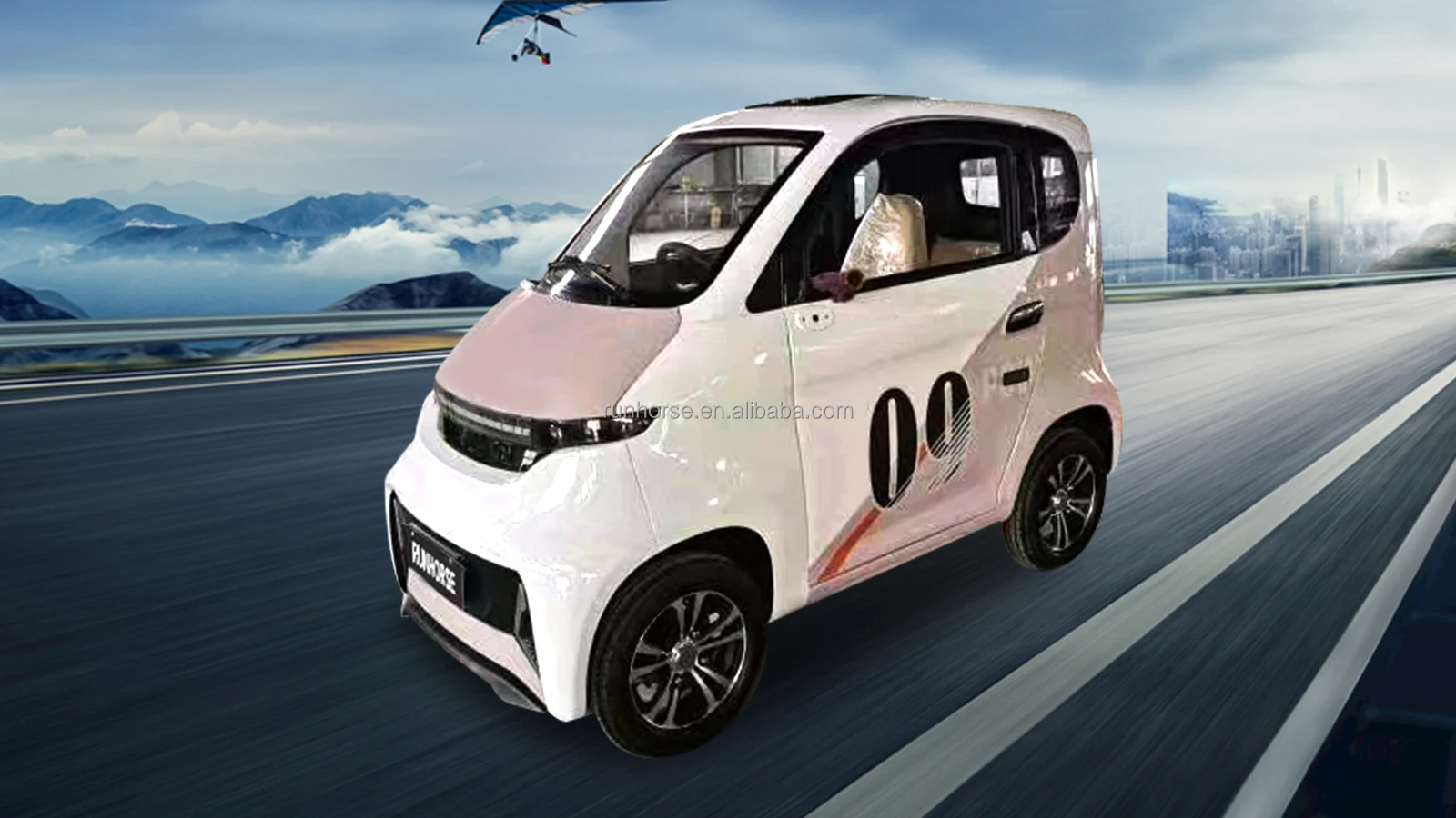 China manufacture EEC 4 wheel electric moped car eec certificate