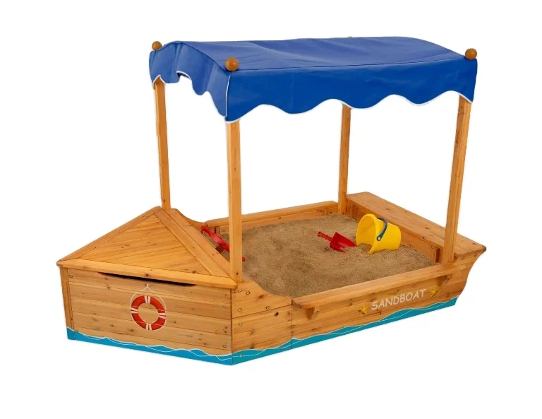 Wood Pirate Sandpit Boat For Kids High Quality Wood Pirate Sandpit Boat For Toddlers