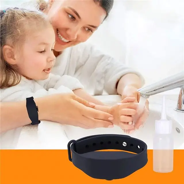 Family Wearable Hand Sanitizer Wristband Hand Gel Dispenser Pumps Disinfect