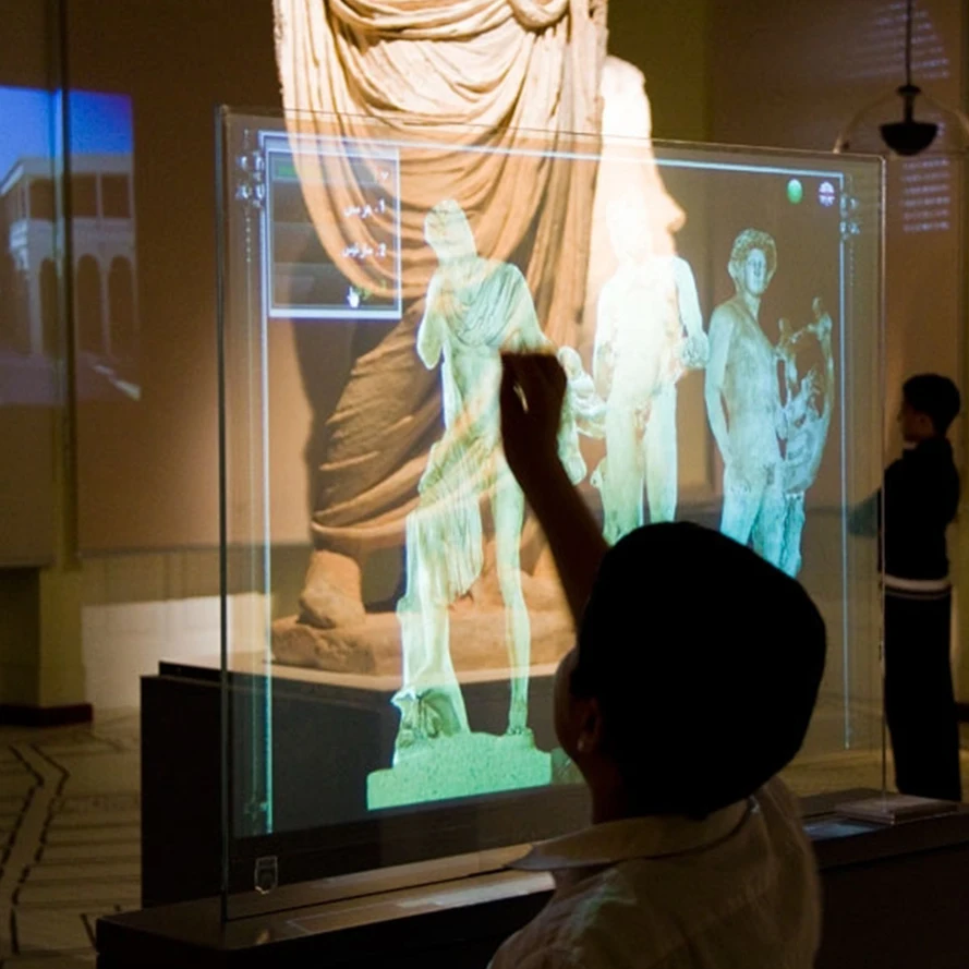 Best cheap holographic 3d projection screen multi touch foil