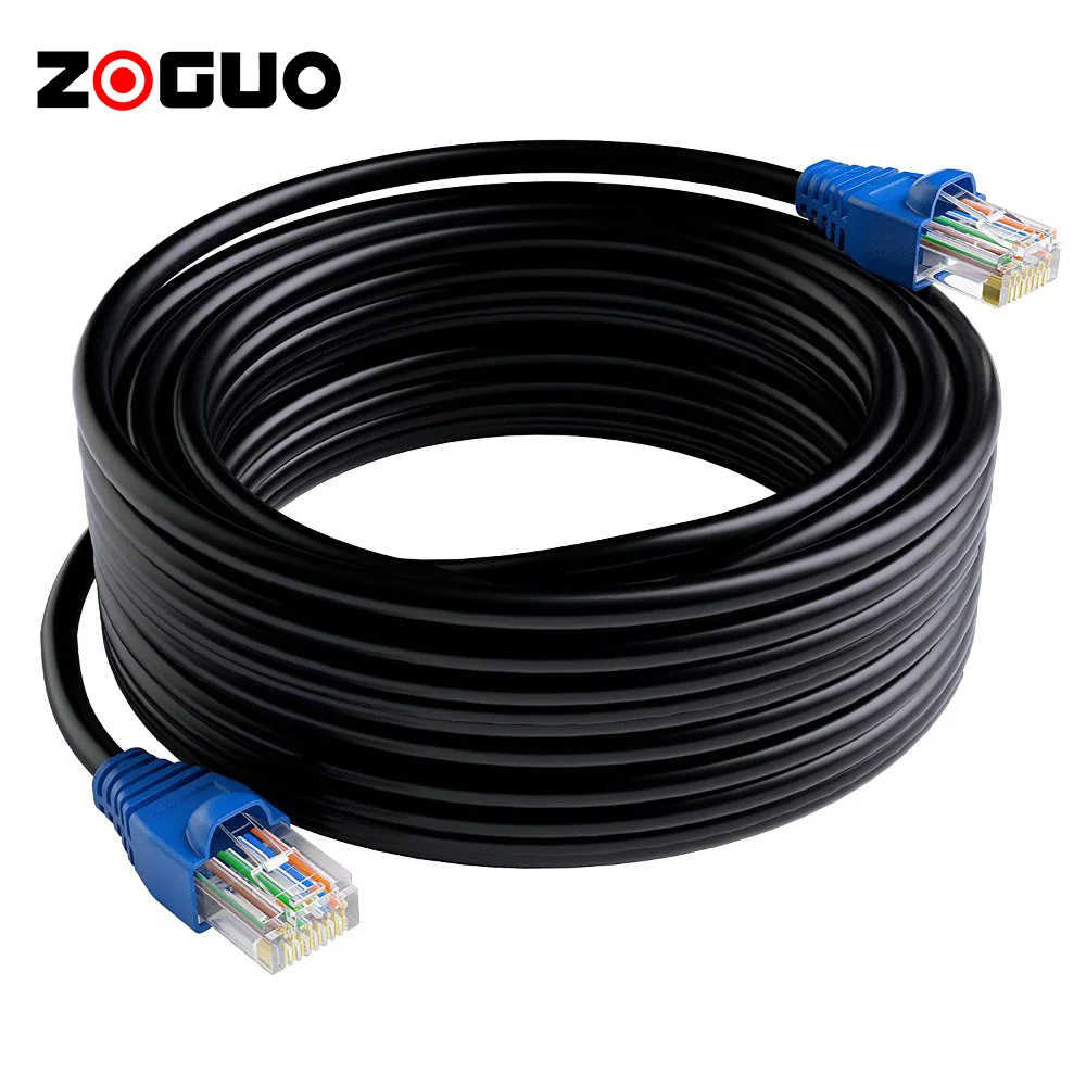 Уличный Ethernet-кабель Cat6 водонепроницаемый с покрытием из ЛПЭНП и УФ-покрытием поддержкой соединений Cat 6 5e 5