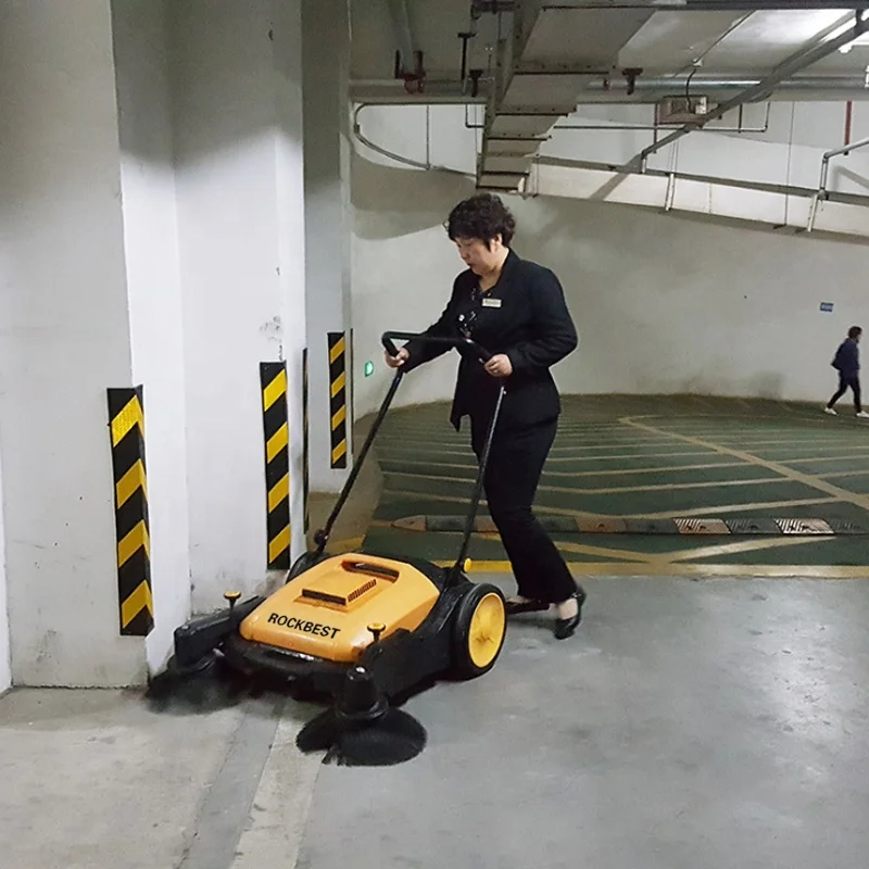 New Handheld Manual Walk-Behind Road Floor Sweeper