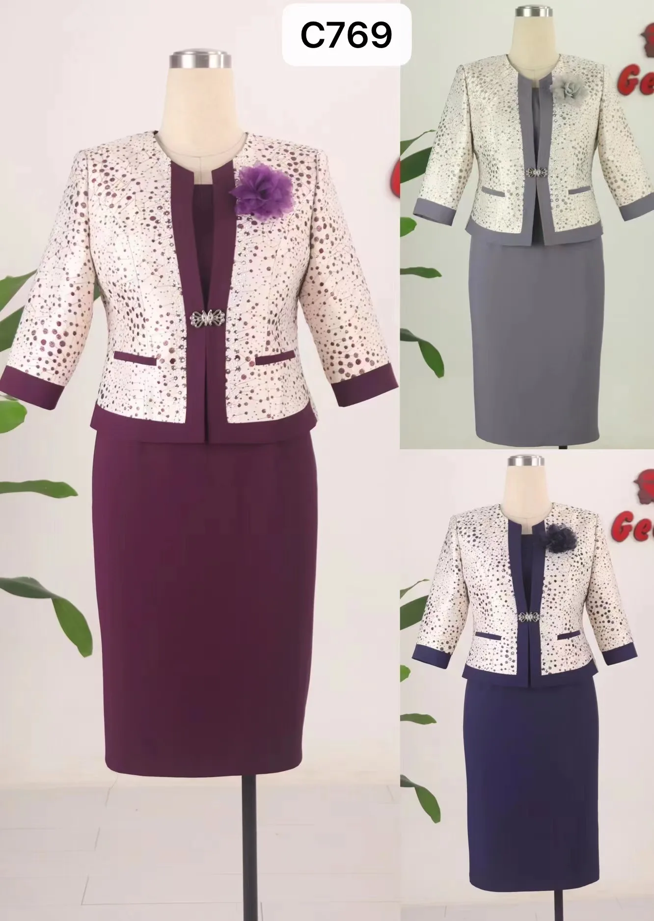 Hot Sale Plus Size Womens Sets Church  Women Dress Clothing Turkey African Clothes  for Ladies