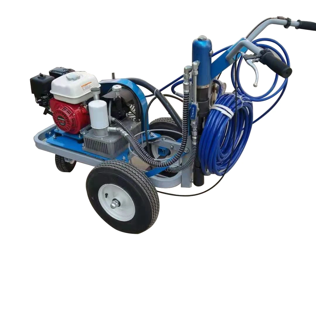 Cold spray road marking machine