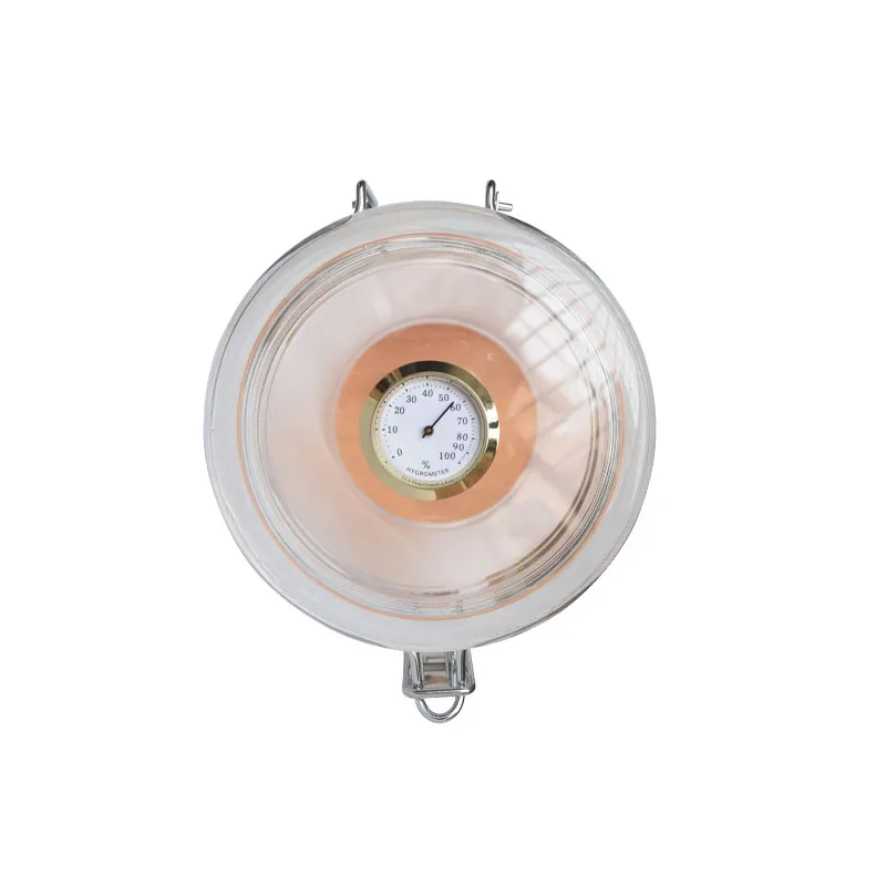 Acrylic Cigar Humidor Jar with Hygrometer Cigar Case  Cigar Clear Acrylic storage Jar humidor box PX-HM135G