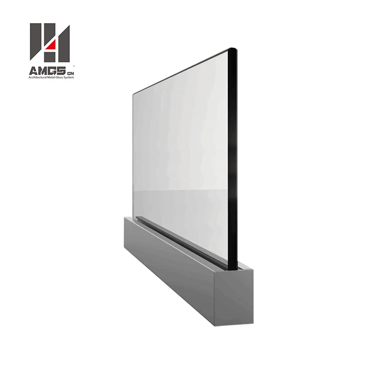 
Aluminium Security Balustrades, Aluminum Metal Frameless Profile U Channel Clamp Glass Railing 