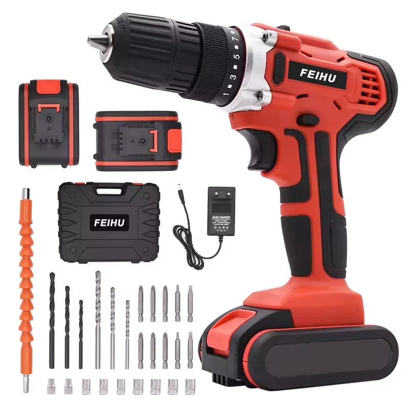 2024 Lithium Battery Tools Powerful High Torque Power Drills Cordless Screwdrivers