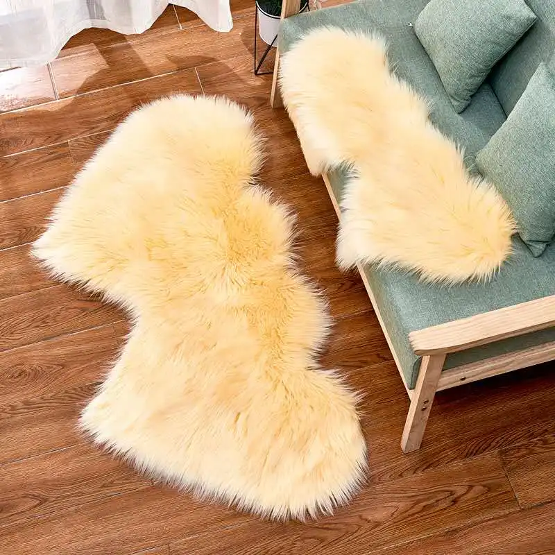 shaggy artificial faux rug fur carpet for Living Room
