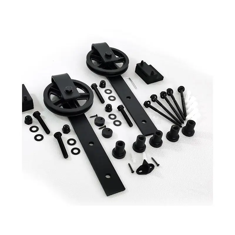 Manufacturer Direct Sales Barn Door Hard Antique Style Wooden Sliding Barn Door Track Hardware