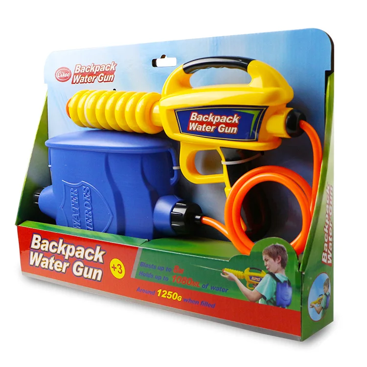 2022 Happy Summer Outdoor Water Gun Blaster with 2.5L High Capacity Backpack Tank Suitable for Boys and Girls 3 Years and Above