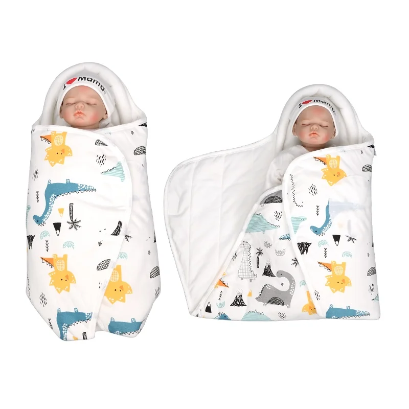 Newborn sleeping bagBaby swaddling cloth pure cotton spring and summer baby anti shock bag bedding  baby products