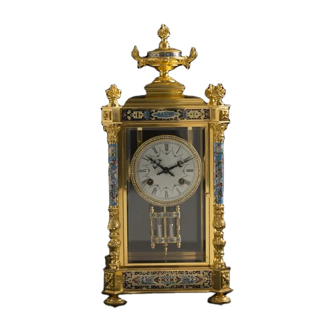 High-end classic antique decorative floor-to-ceiling household living room bronze bell luxury independent clock