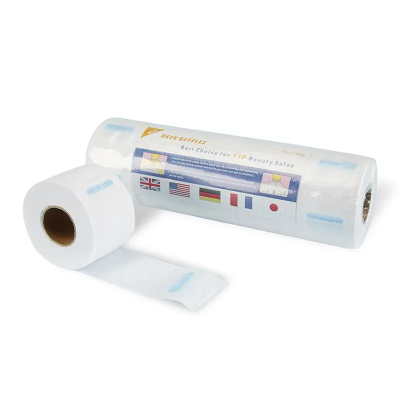 High Quality Custom Hair Salon Lace Disposable Neck Frills Barber Neck Paper
