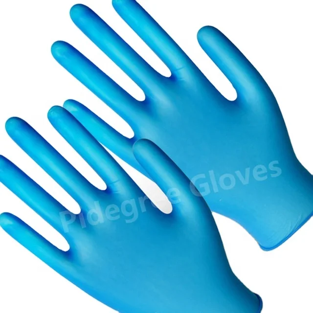 Blue vinyl glovee wholesale CE approval popular in beauty salon disposable PVC glovee powder free
