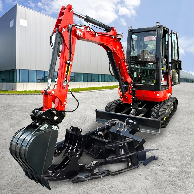 Mini Excavator 3 Ton Supplier Crawler EPA Euro5 kubota engine digger Free After Sale farm Excavator Machine Prices