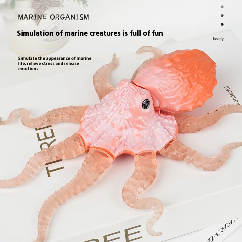 TPR Soft Stretchy Toys for Boys and Girls, Stress relief toys Squishy Sea Creatures for Kids,Rubber Ocean Animals Toys