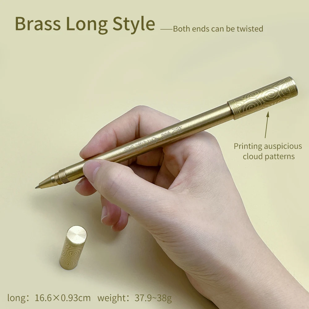 SEAPEN Hot-sale Creative Chinese Style Golden Cudgel Metal Roller Pen for Business Gift Can Customized Logo