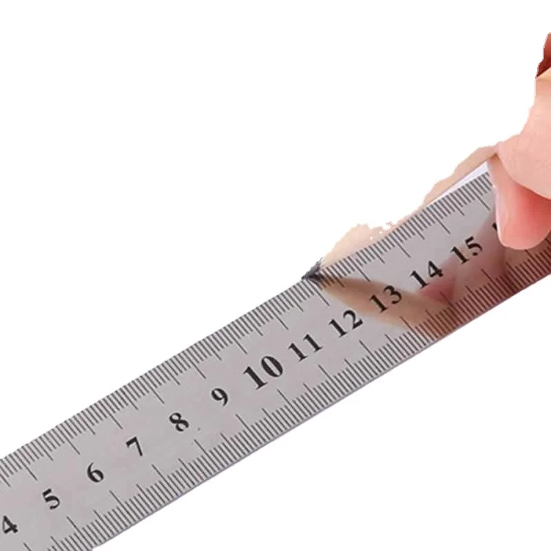 10 шт нержавеющая сталь металлическая линейка метрических правило двусторонний измерительный инструмент