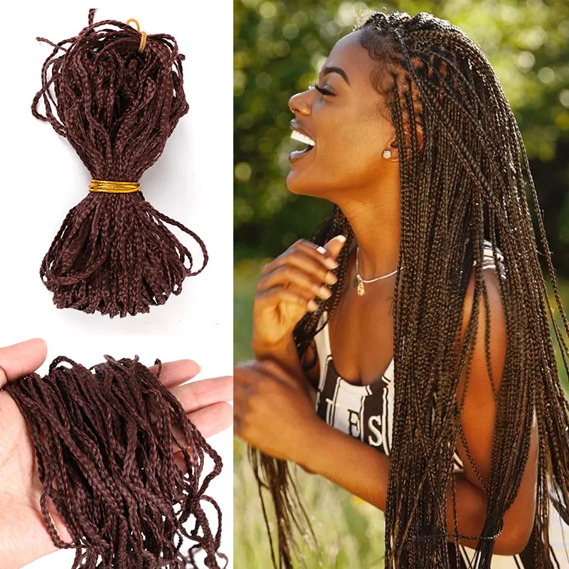 
Factory Price Synthetic 28inch Zizi Braids Micro Knot Zizi Braids Zizi Box Braid Crochet Hair 