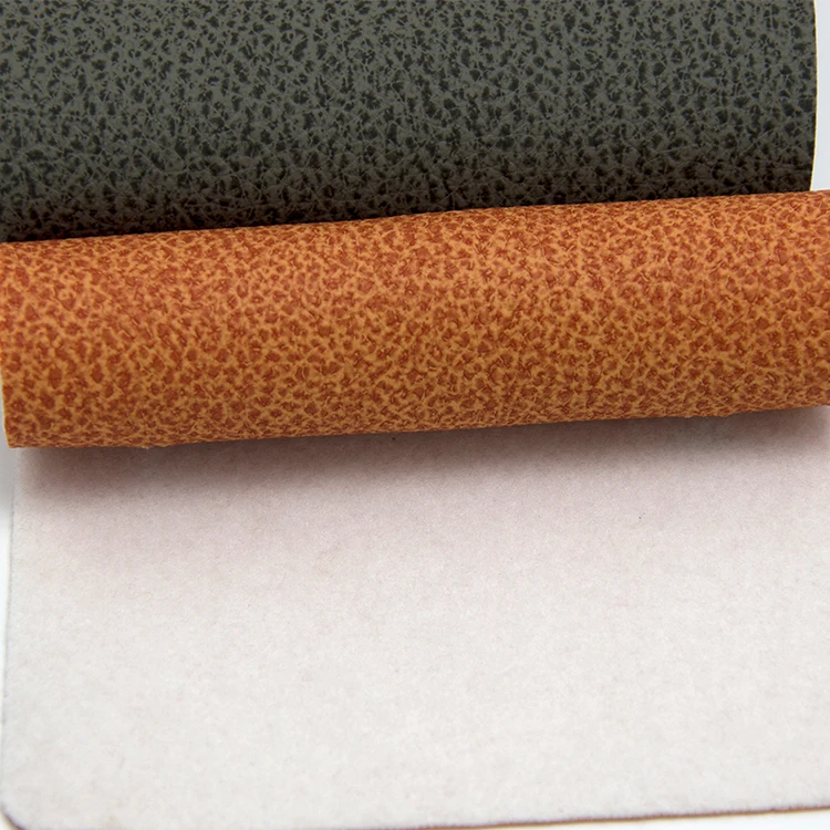 Abrasion Resistant faux leather fabrics white PVC material synthetic leather in stock for car upholstery