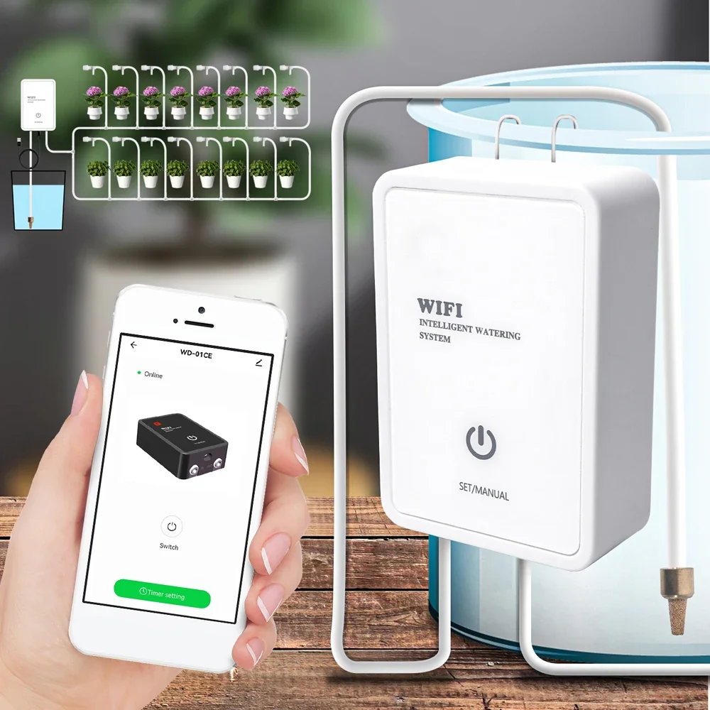 Tuya WIFI Smart Watering Device Irrigation of Garden flowers and plants Automatic Watering Device Smart Life Control Garden Tool