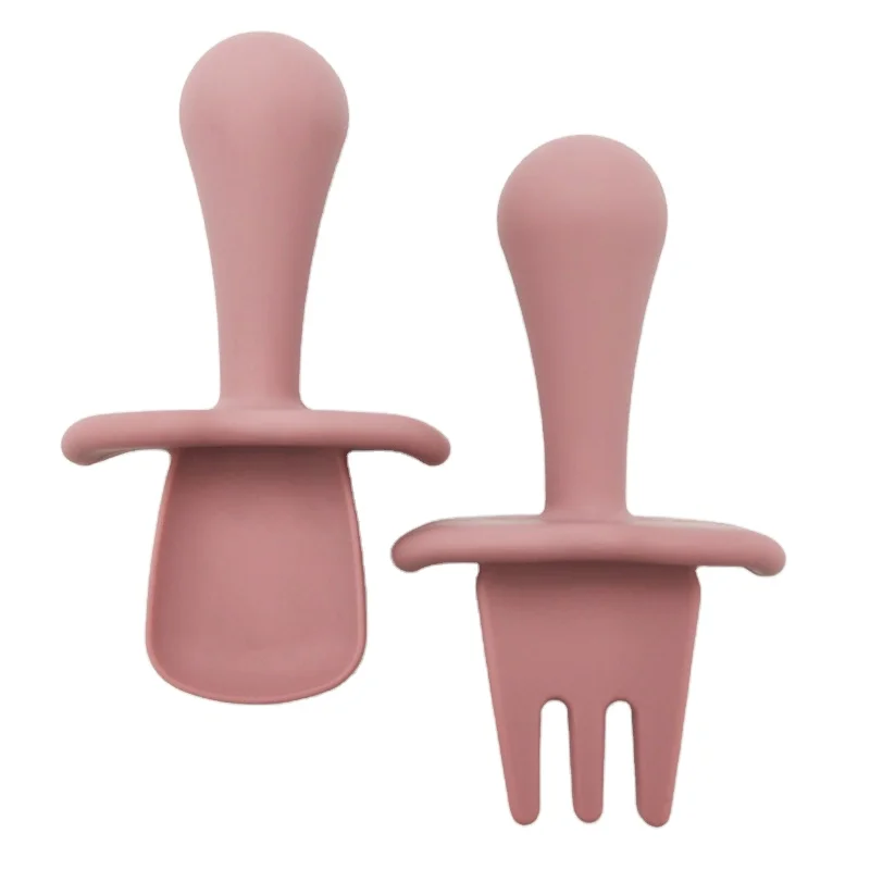 First Stage Baby Led Weaning Feeding Supplies Silicone Baby Spoons 6+ Months Infant Toddler Utensils