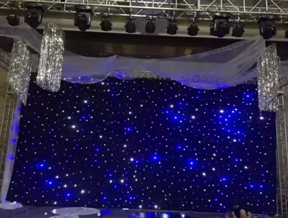 High Quality Rgb 3In1 Dmx Background Curtain Led Video Curtain For Stage Show Party