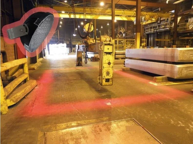 Overhead High brightness 72W Spot Beam Crane Warning Light Round type for forklift lights driving Light Work Lamp Styling