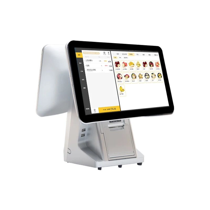 11.6 inch/15 inch/15.6 inch Dual screen with touch N2840 2.16Ghz processor Built in 58mm printer POS all in one machine