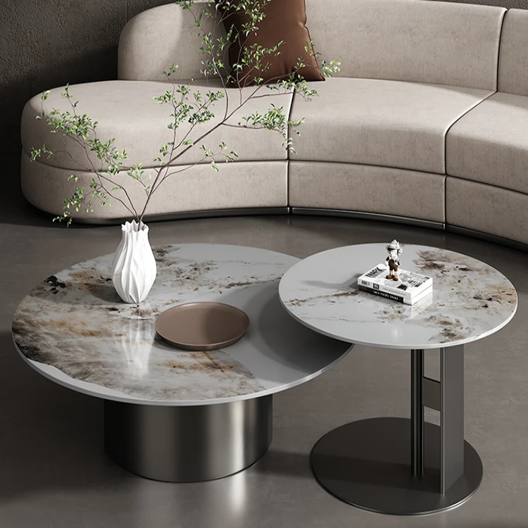 Wholesale high quality gold kylin durable coffee table luxury coffee table golden stainless steel base tea table