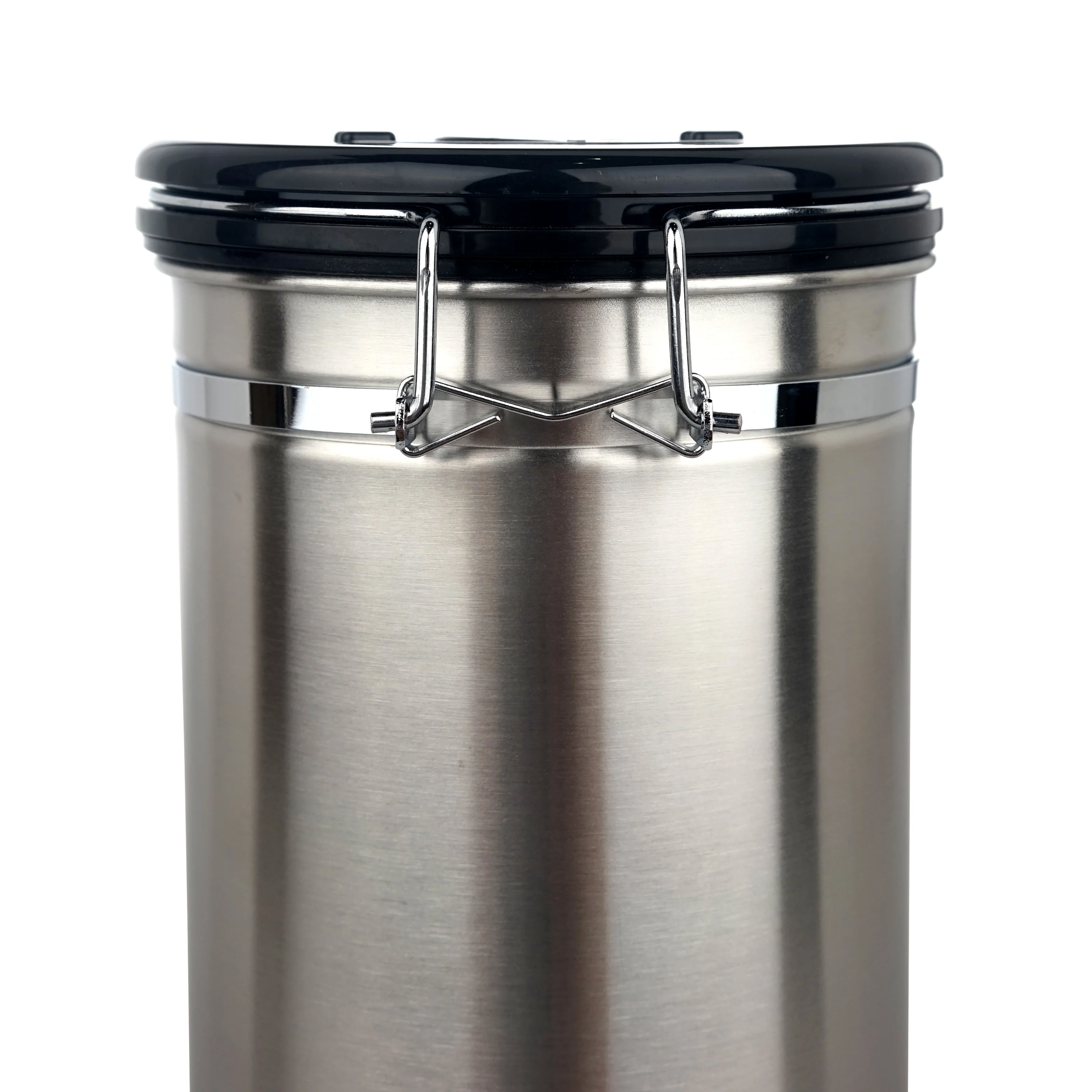 1.6L  Stainless Steel airtight food Jar Coffee Container Canister Bean Seal Pot