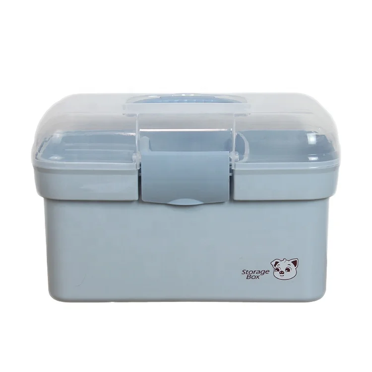 Healthcare travel portable plastic medicine box plastic storage medical  container first aid kit cosmetic box