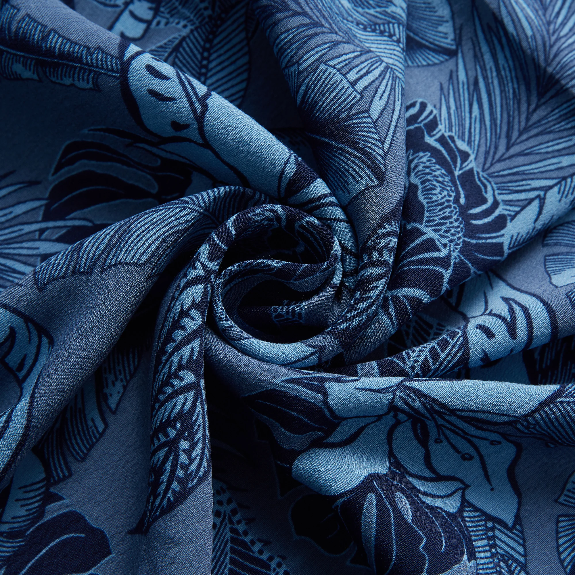 NO MOQ 2022 new design crinkle 53% viscose 47% rayon printed poplin fabric for dress