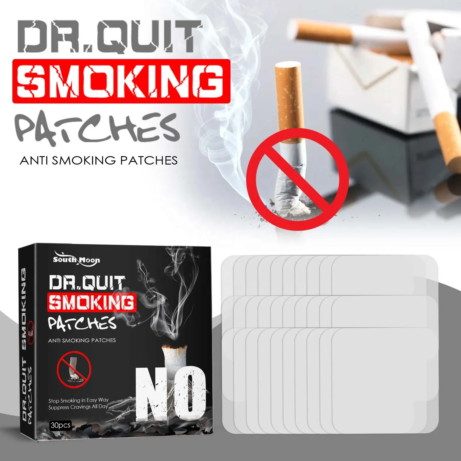 Free Shipping Dr Quit Smoke Patch Anti smoke patch Plaster to help Stop Smoking Aid