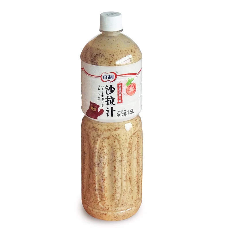 Горячая продажа жареный кунжутный соус для салата 1.5L, 230 г, 130 мл, 10 мл, а также OEM приватный лэйбл